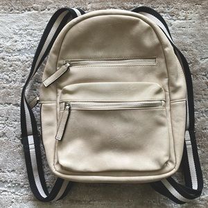 NWT Tan backpack bag with adjustable straps